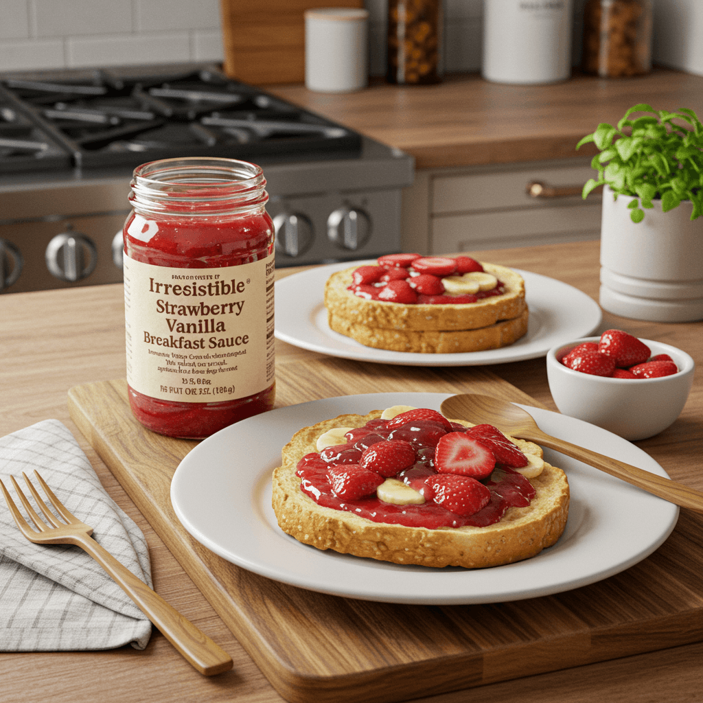Irresistible Strawberry Vanilla Breakfast Sauce