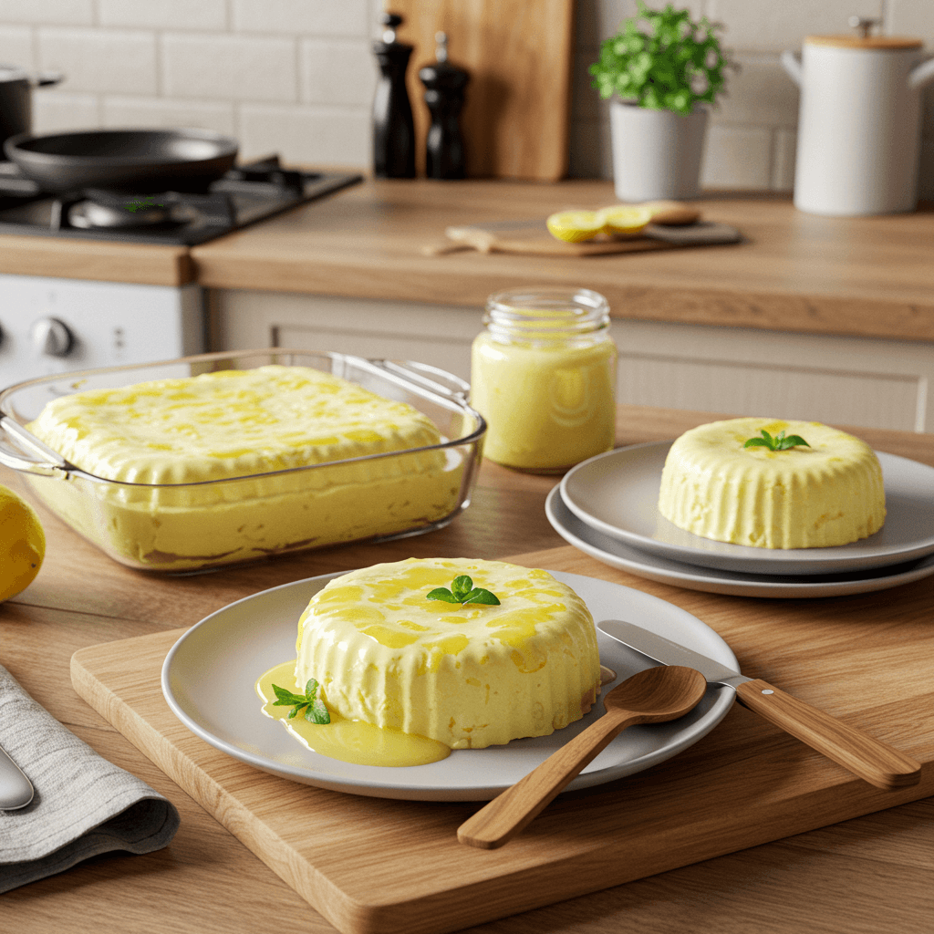 Lemon Curd Cottage Cheese Frozen Delight