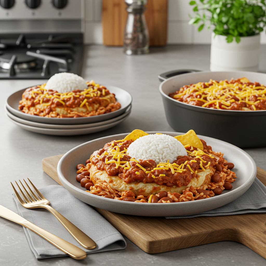 Mouthwatering Microwave Chicken & Bean Enchilada Bowl