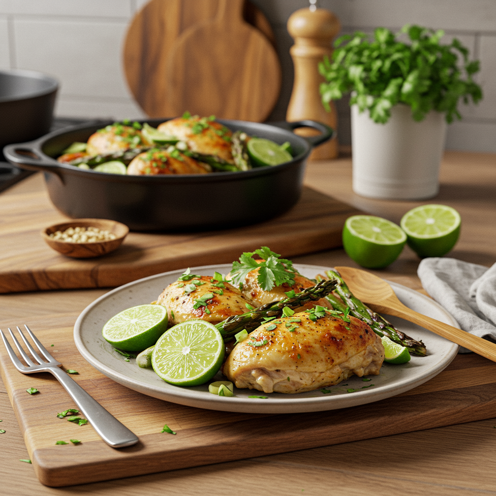 Oven-Roasted Cilantro Lime Chicken