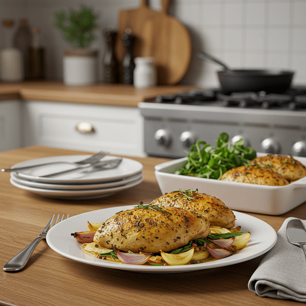 Oven-Roasted Herb-Infused Chicken Breasts