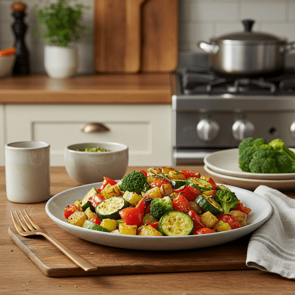 Oven-Roasted Mediterranean Vegetable Medley
