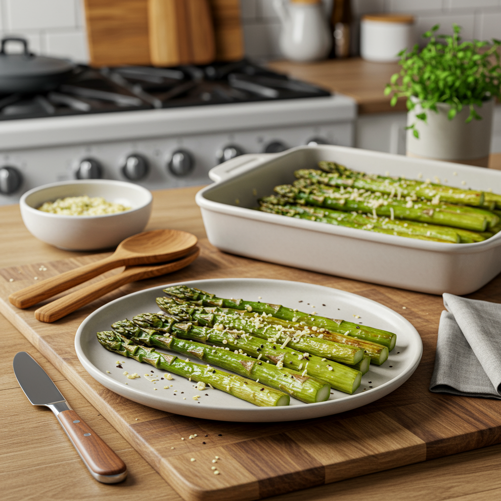 Oven-Roasted Parmesan Asparagus