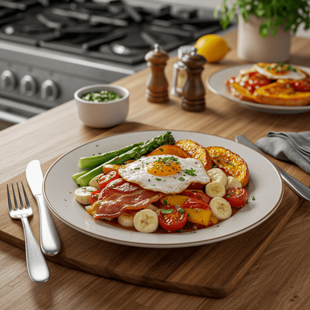 Oven-Roasted Sunrise Breakfast Bowl