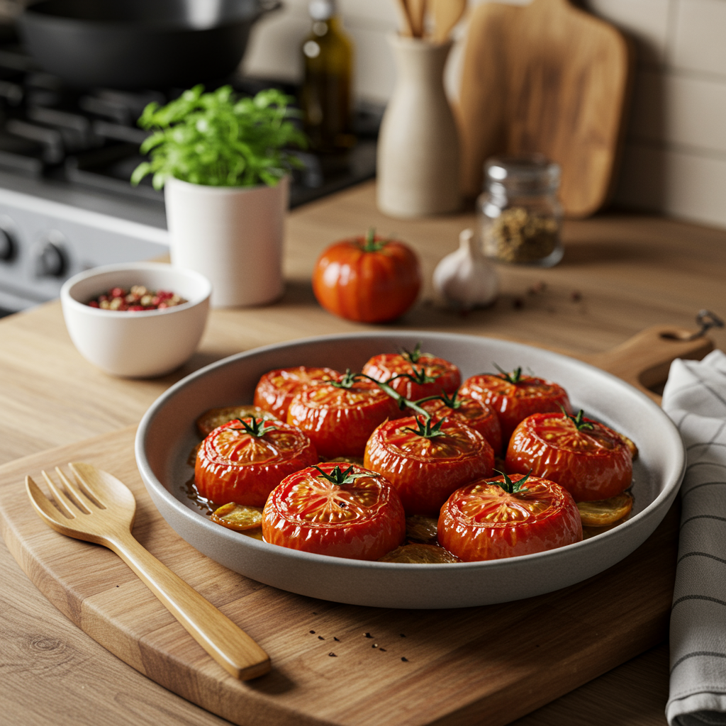 Oven-Roasted Sweet and Tangy Tomato Snack