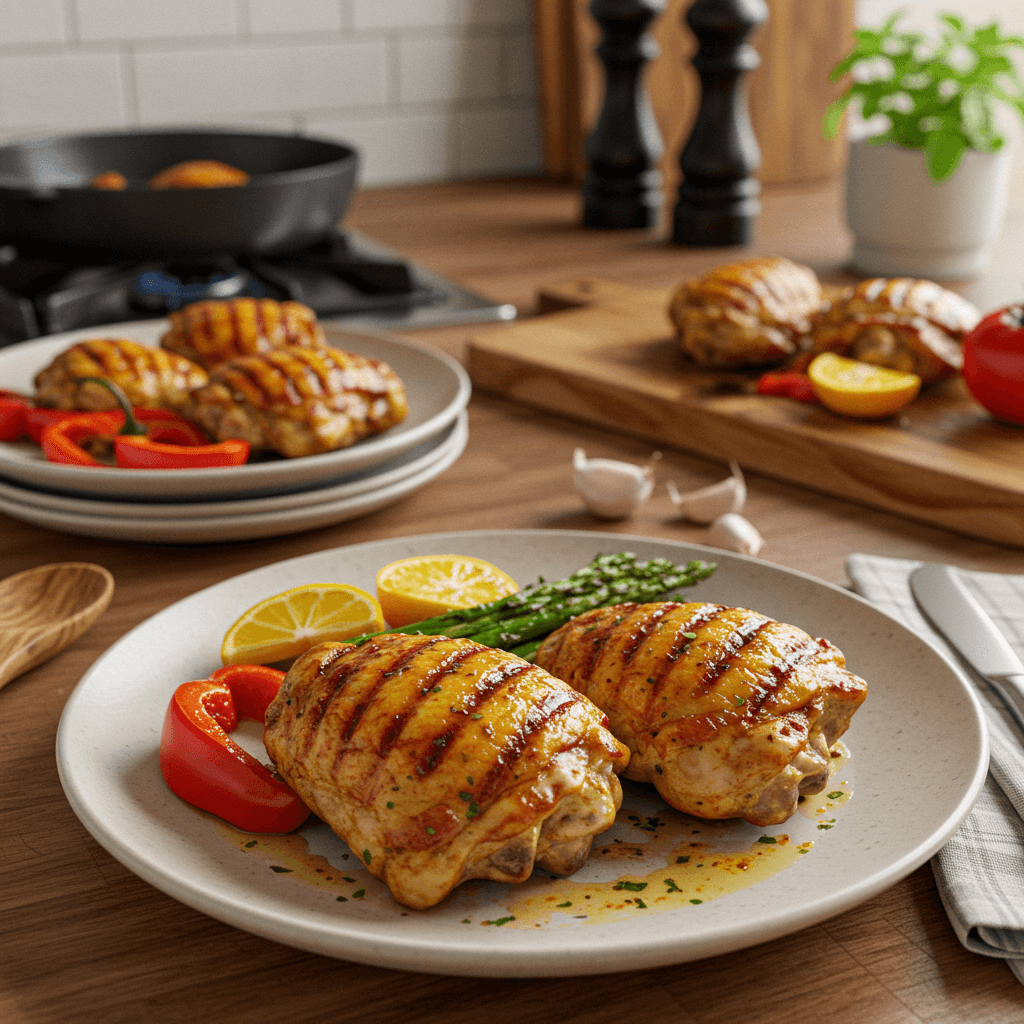 Perfectly Grilled Paprika Chicken Thighs