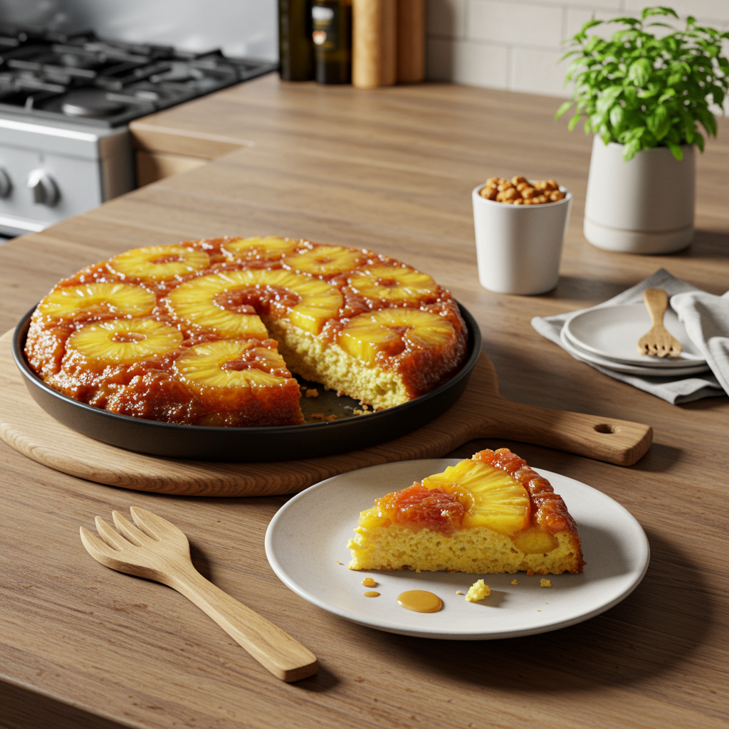 Pineapple Upside-Down Cake Delight