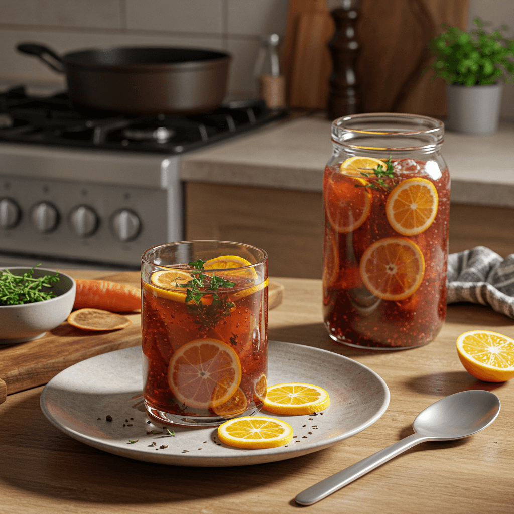 Refreshing Black Tea Citrus Fizz