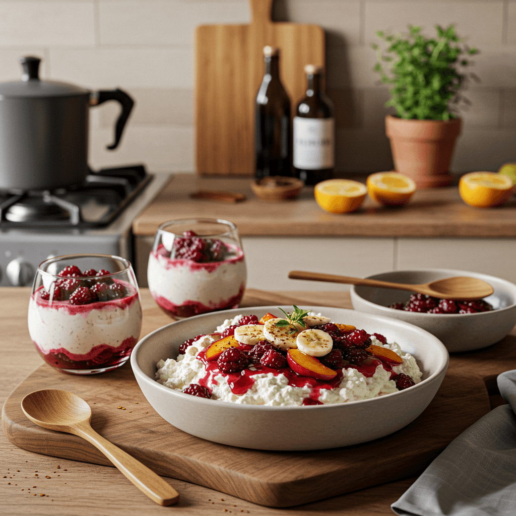 Ricotta and Spiced Fruit Parfaits