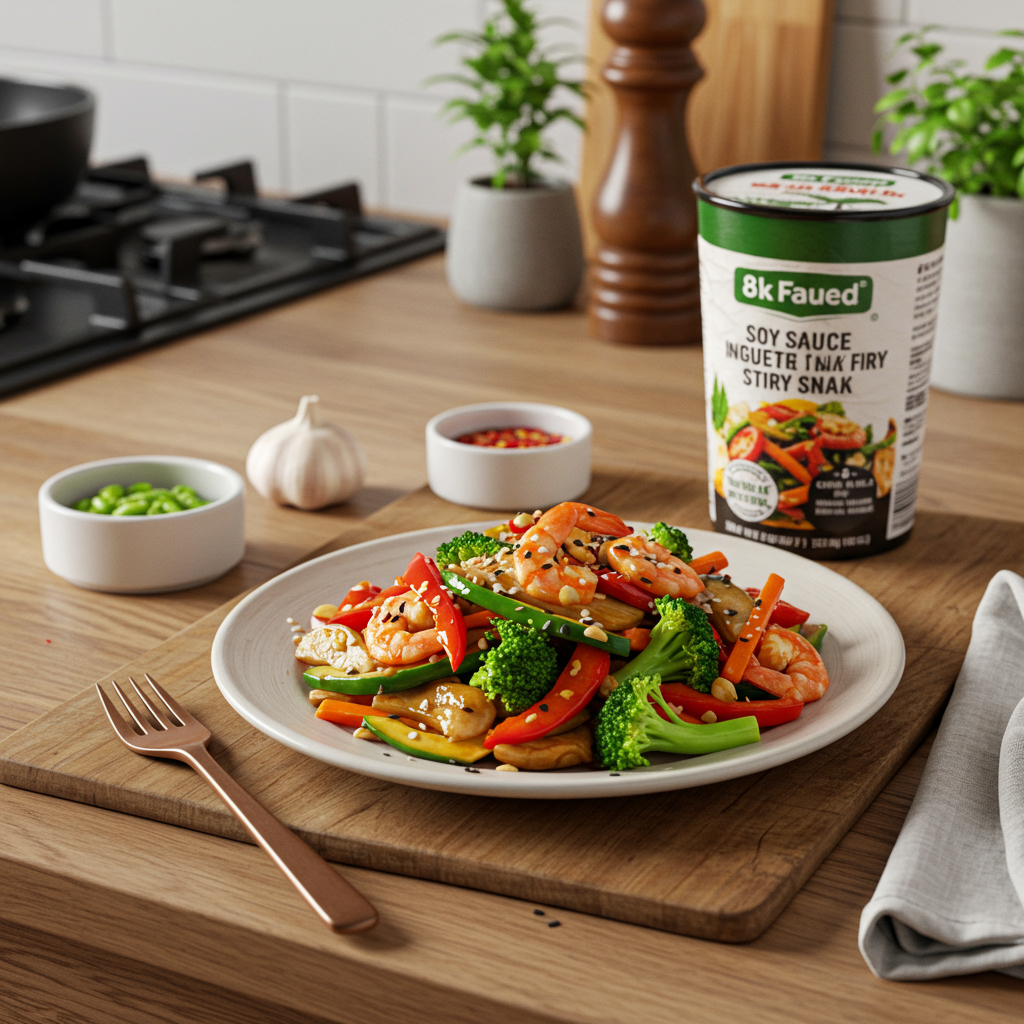 Soy Sauce Infused Vegetable Stir Fry Snack