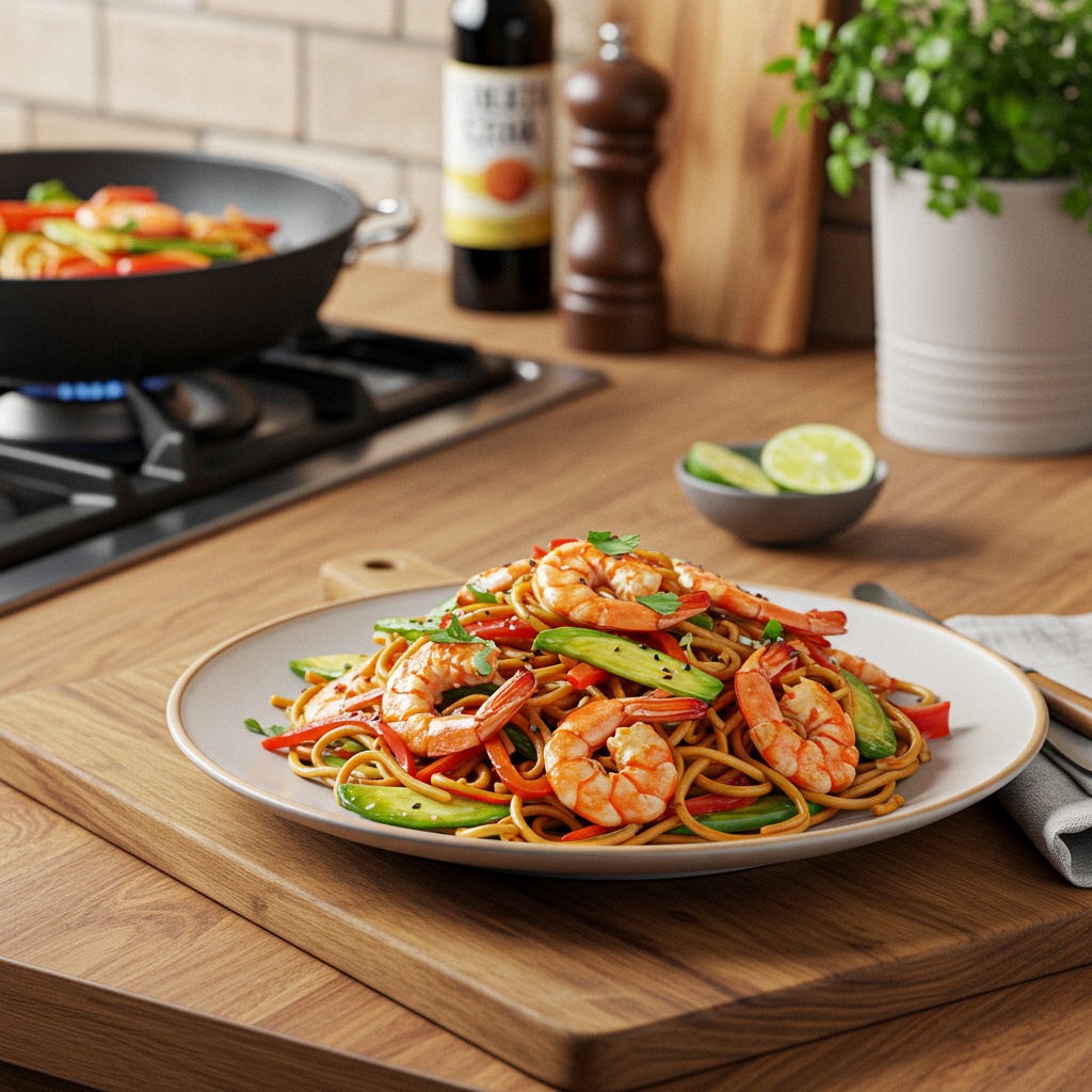 Sparkling Tequila Stir-Fry Fiesta