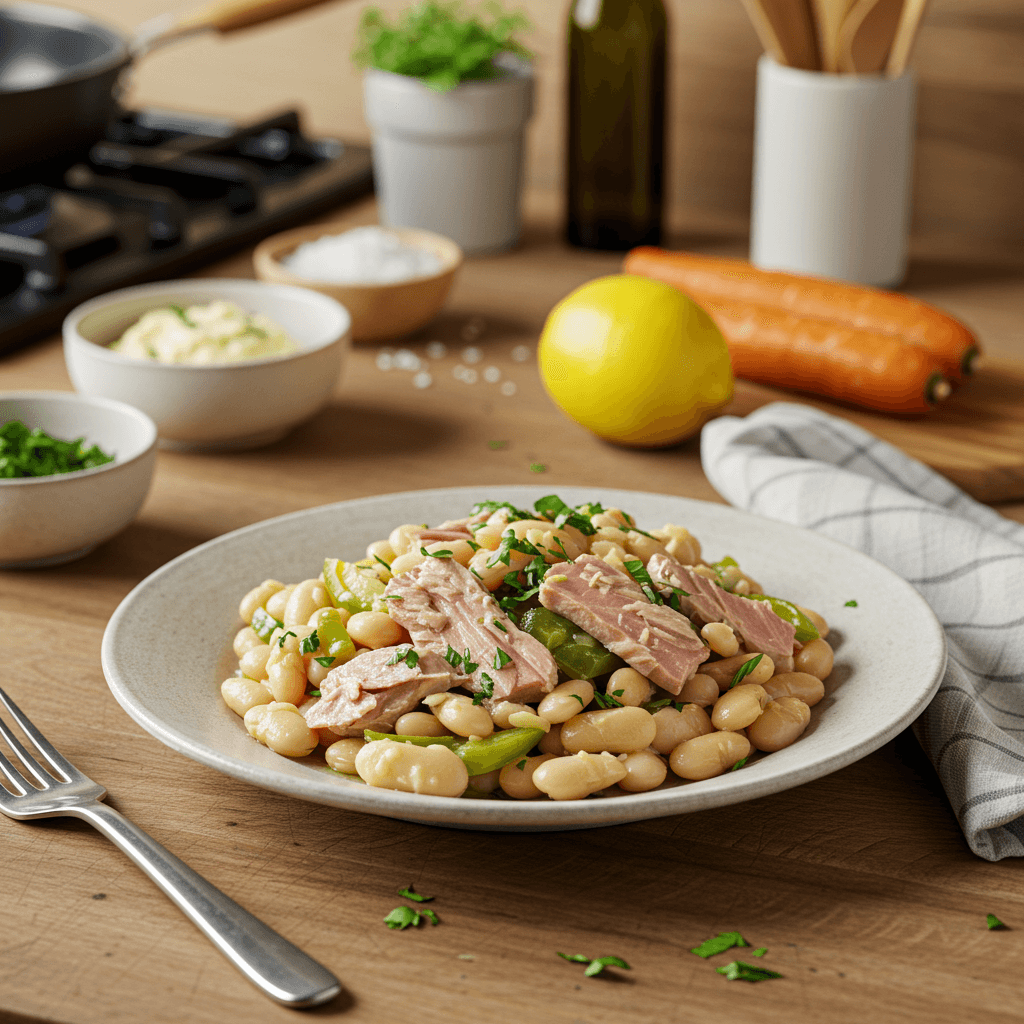 Stove-Top Lemon Tuna with Cannellini Beans