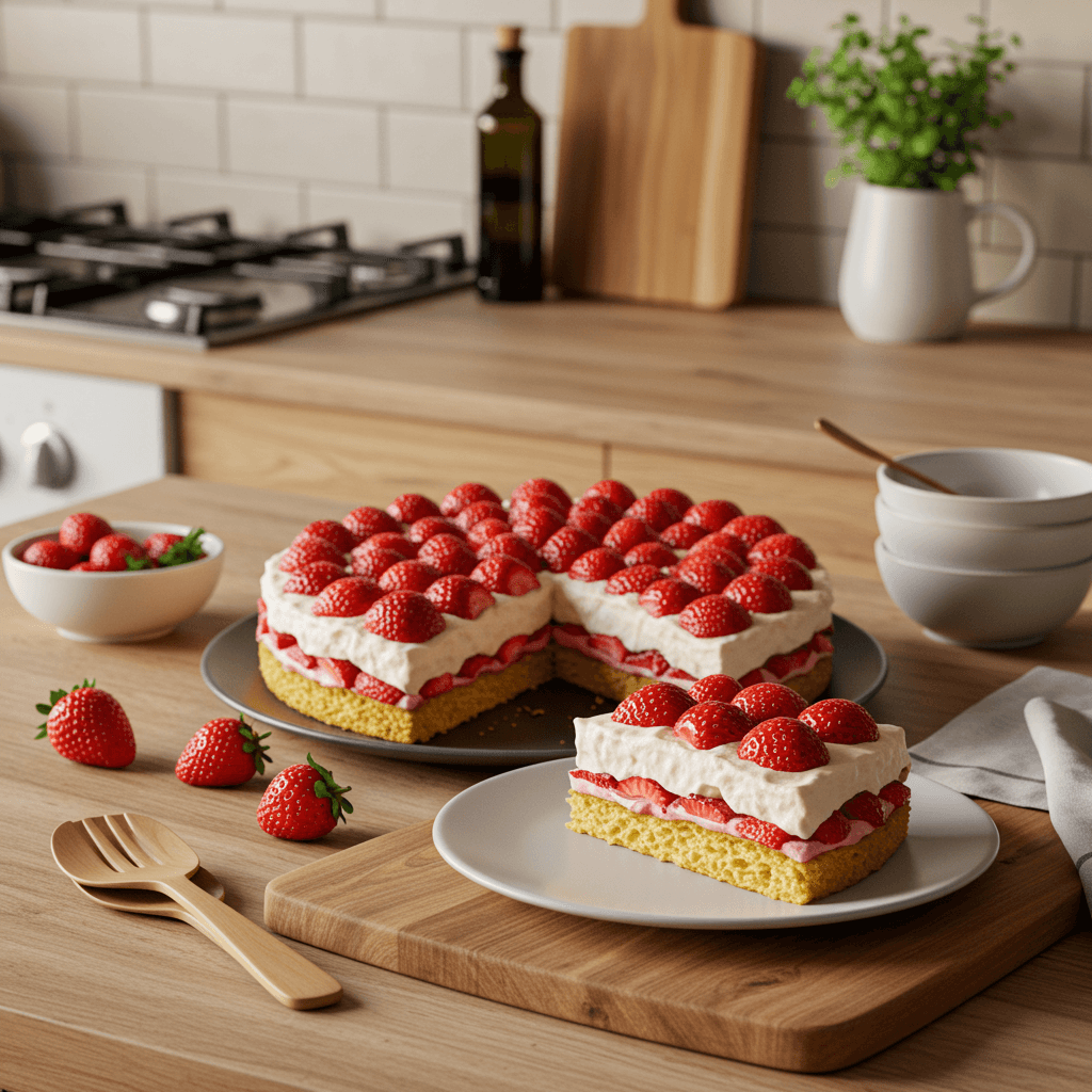 Strawberry Delight Layer Cake