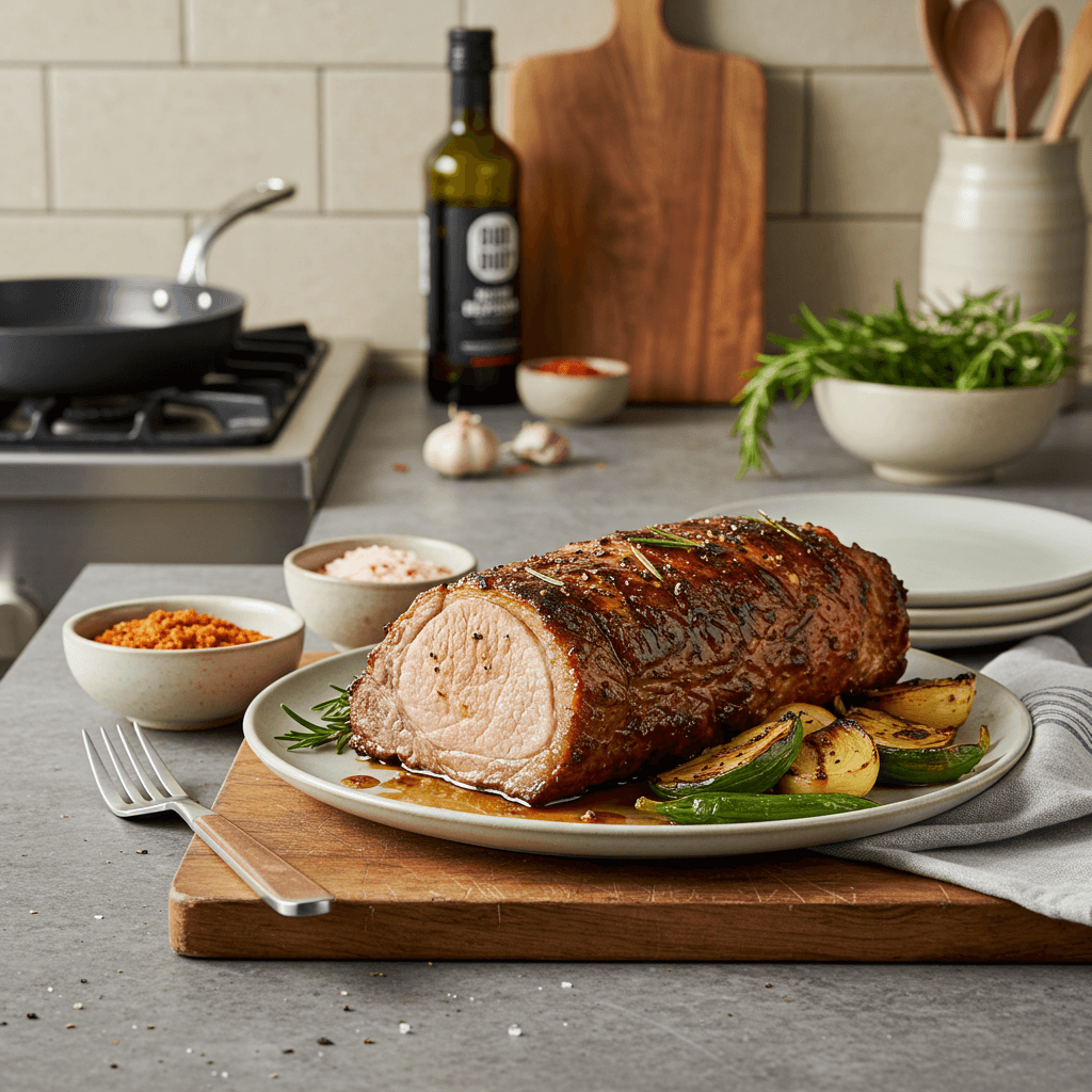 Succulent Charcoal-Grilled Pork Loin with Smoked Paprika Rub
