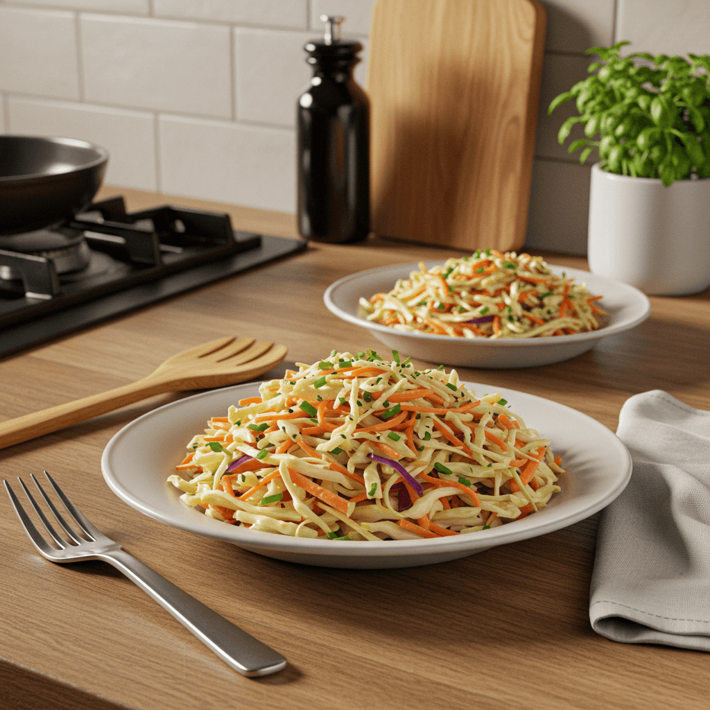 Sweet and Tangy Cabbage Slaw Perfect for Lunch