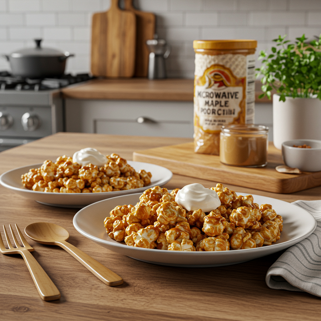 Ultimate Microwave Maple Butter Popcorn Delight