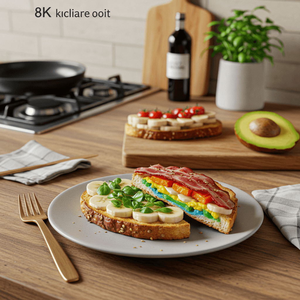 Ultimate Rainbow Breakfast Toast