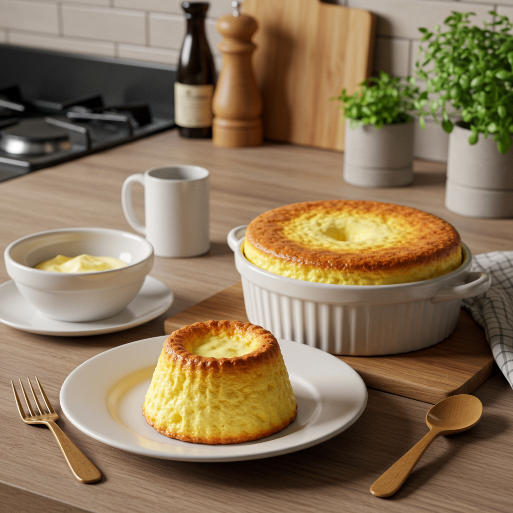 Vanilla Cream Soufflé: A Delicate Oven-Baked Dessert Masterpiece
