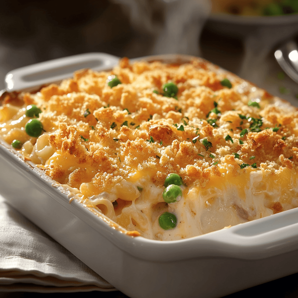 Cheesy Tuna and Peas Stove-Top Casserole