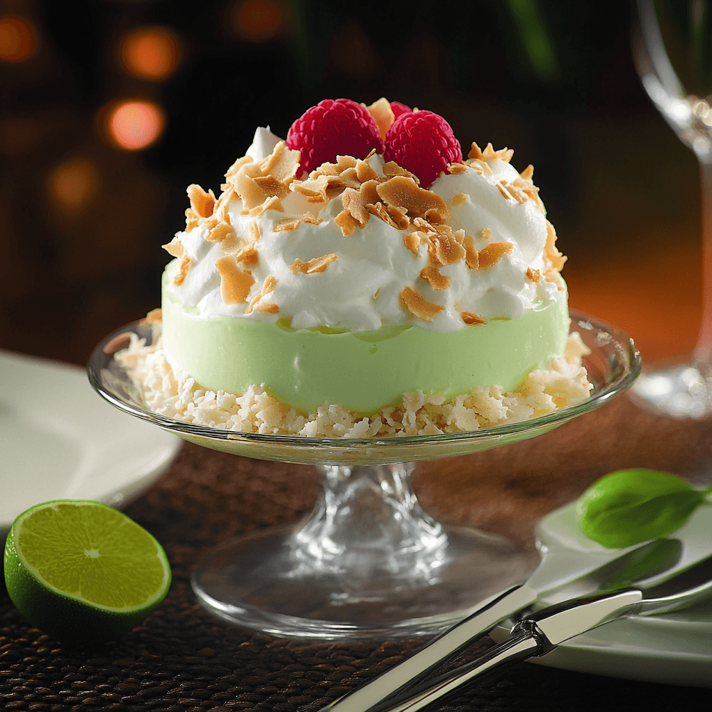 Chilled Lime Coconut Dream Dessert