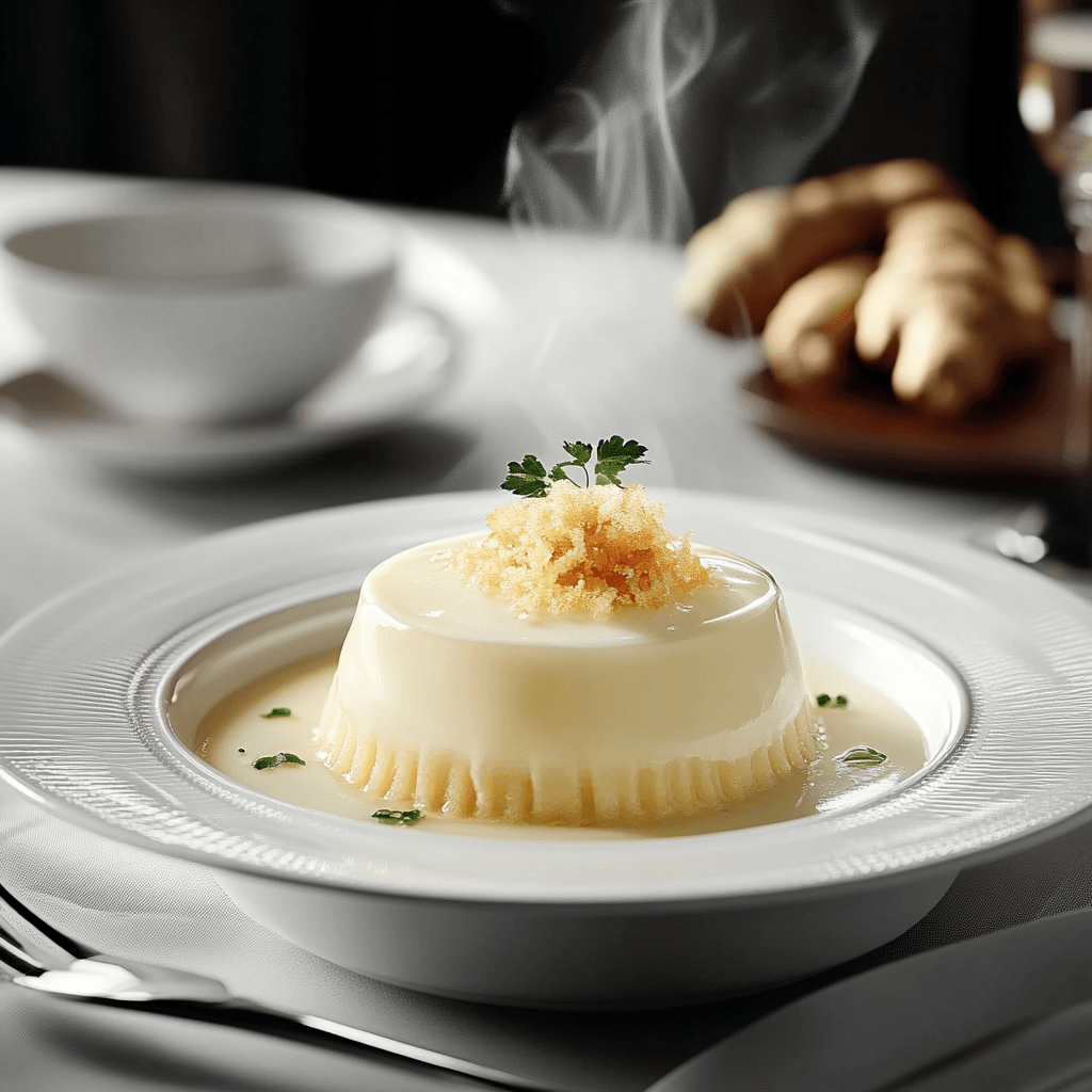 Creamy Ginger Milk Pudding