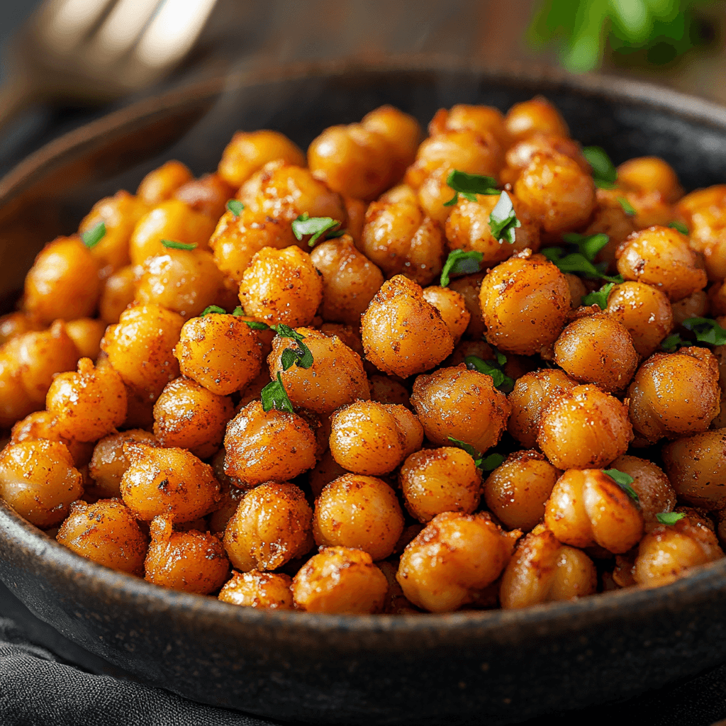 Crispy Oven-Roasted Chickpea Snack