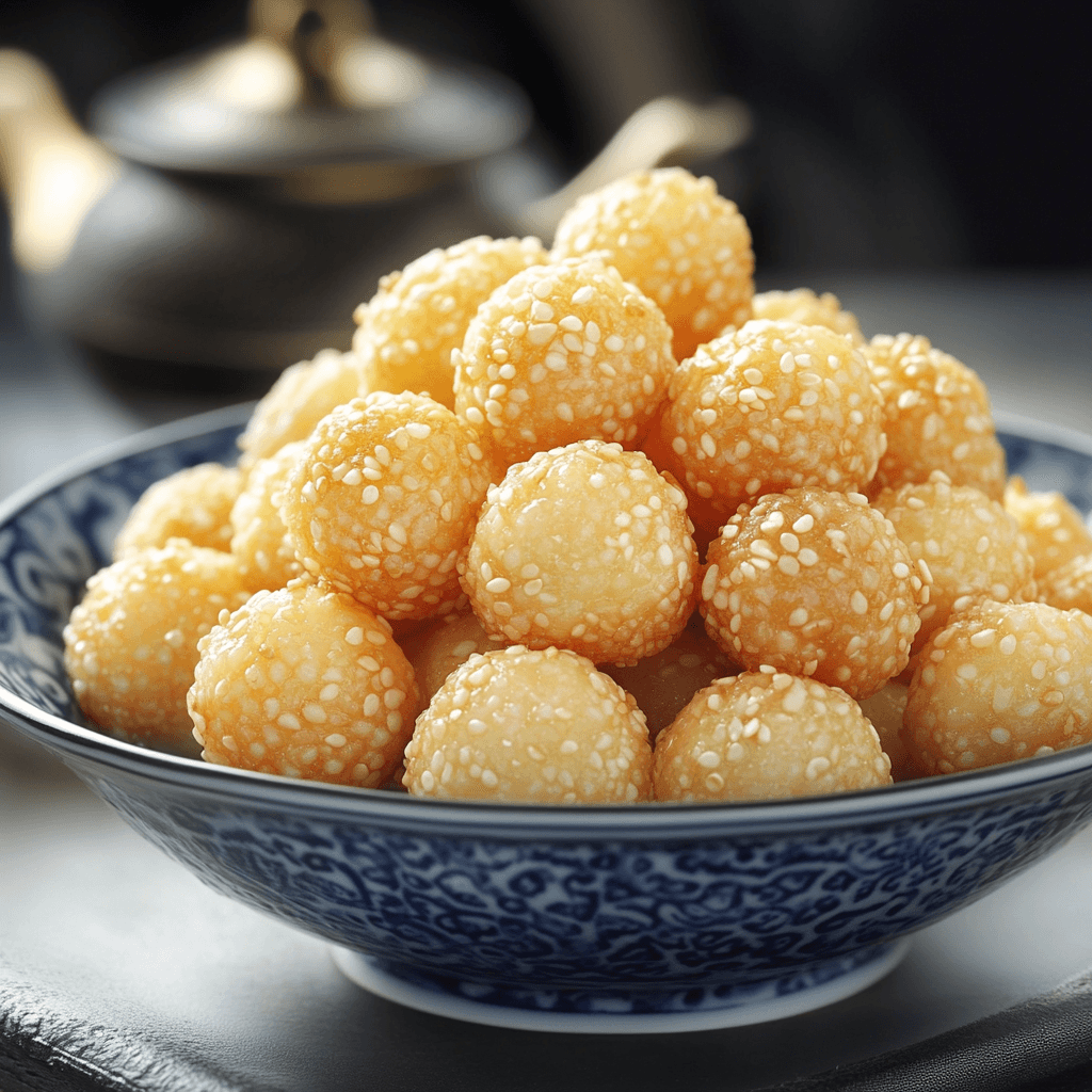 Crispy Sesame Tapioca Puffs