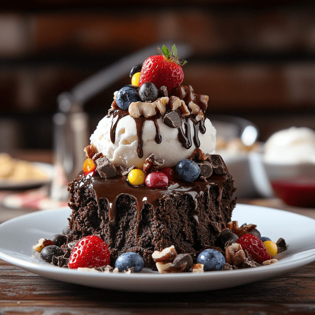 Decadent Chocolate Brownie Sundae Extravaganza