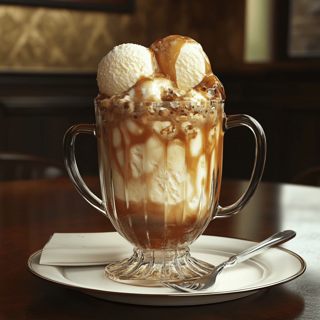 Decadent Microwave Root Beer Float