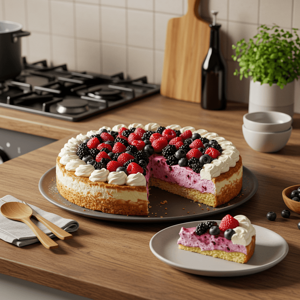 Berries and Cream Dream Cake