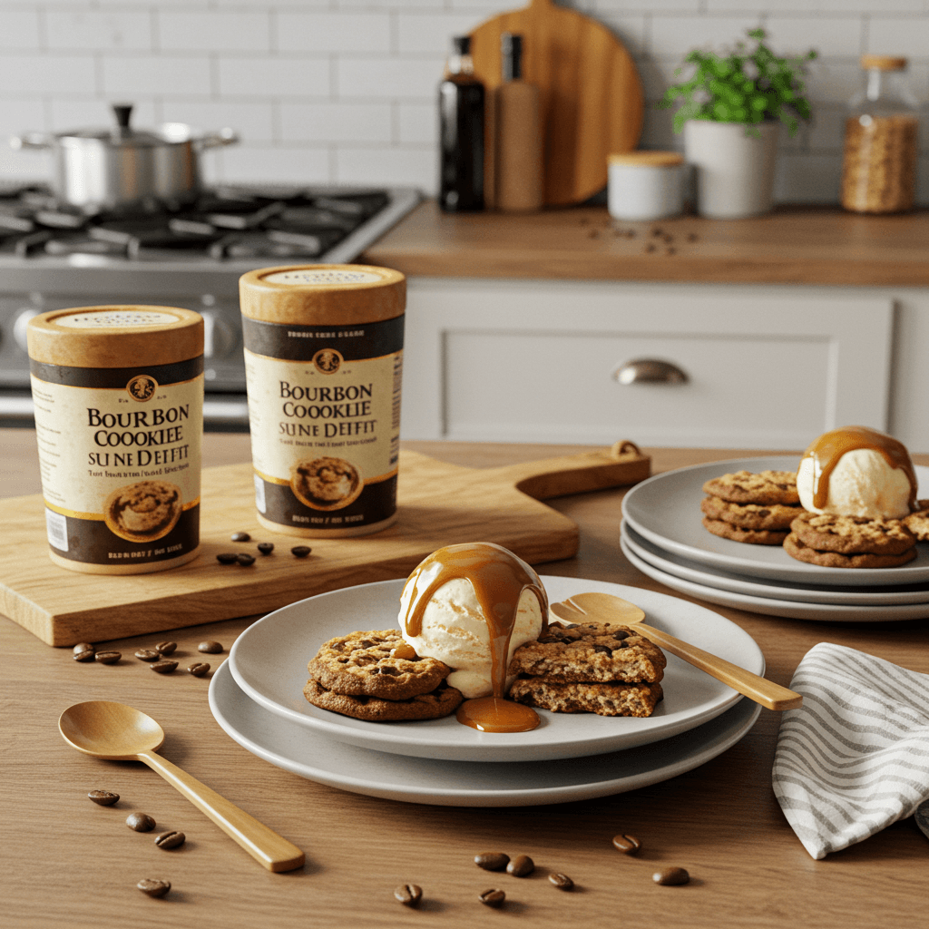Bourbon Coffee Cookie Sundae Delight