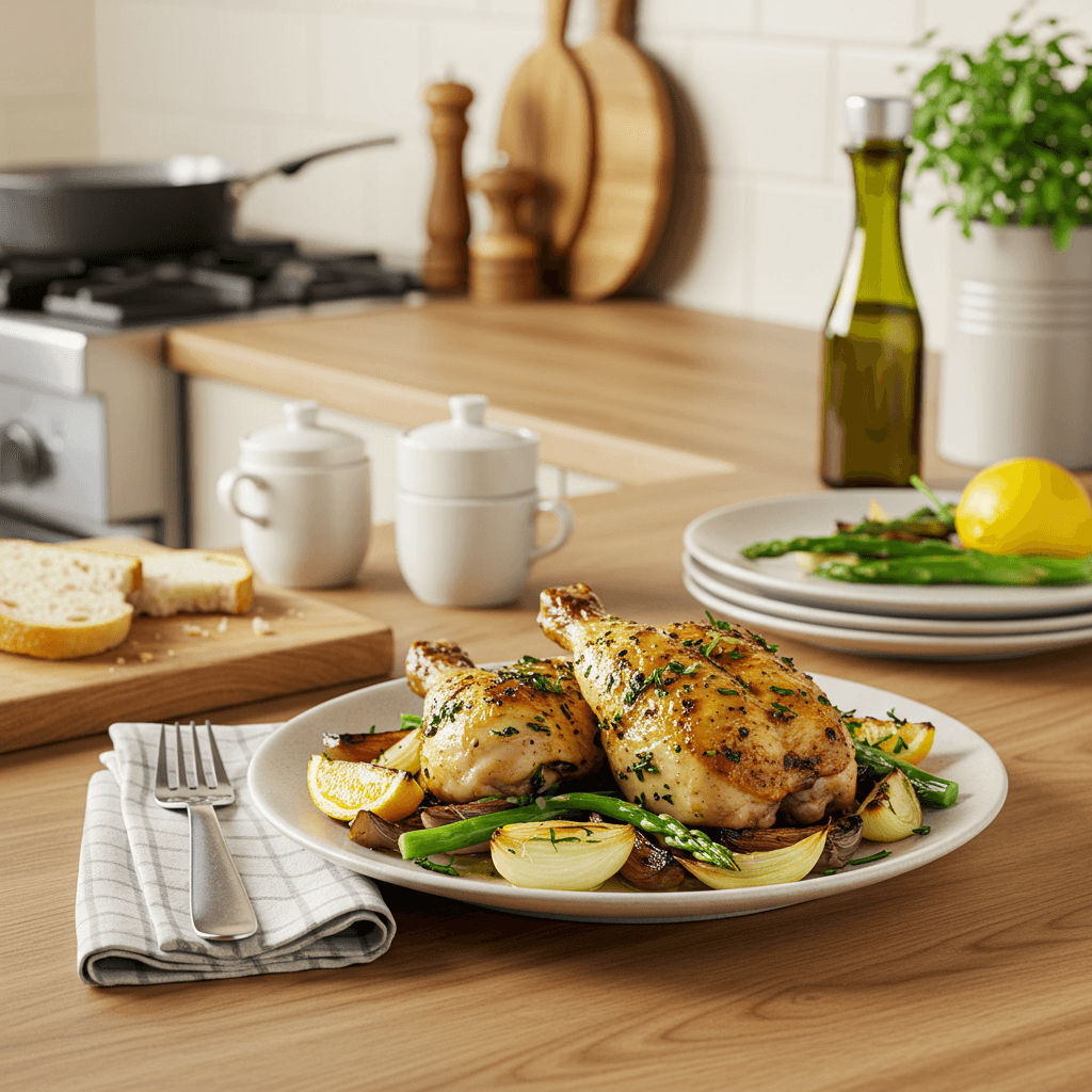 Charcoal-Grilled Herb and Citrus Chicken