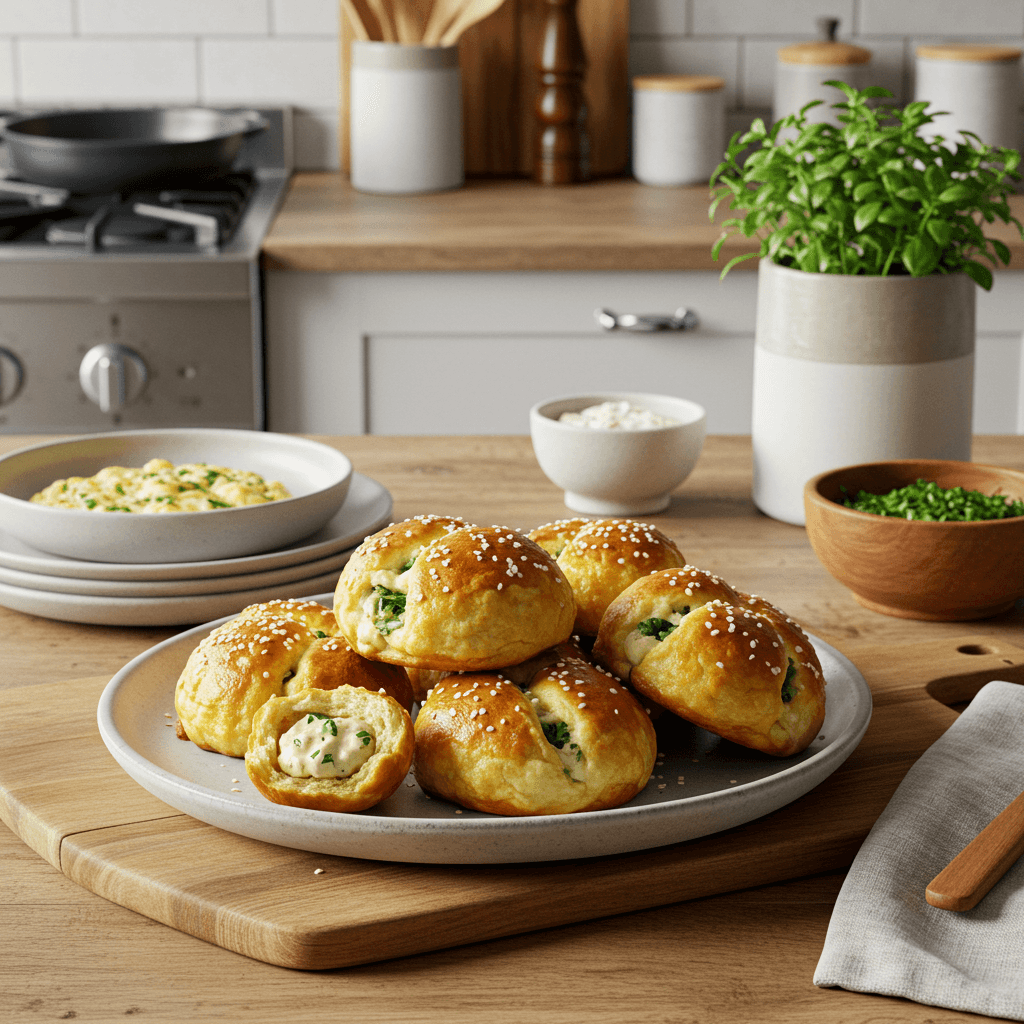 Cheesy Herb-Stuffed Pretzel Bites