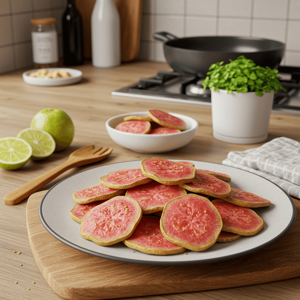 Crispy Baked Guava Chips