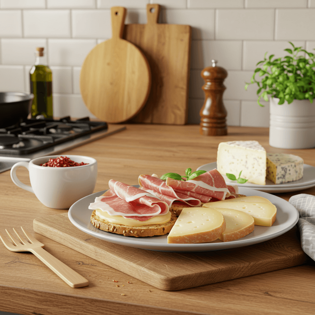 Crispy Prosciutto and Cheese-Platter Delight