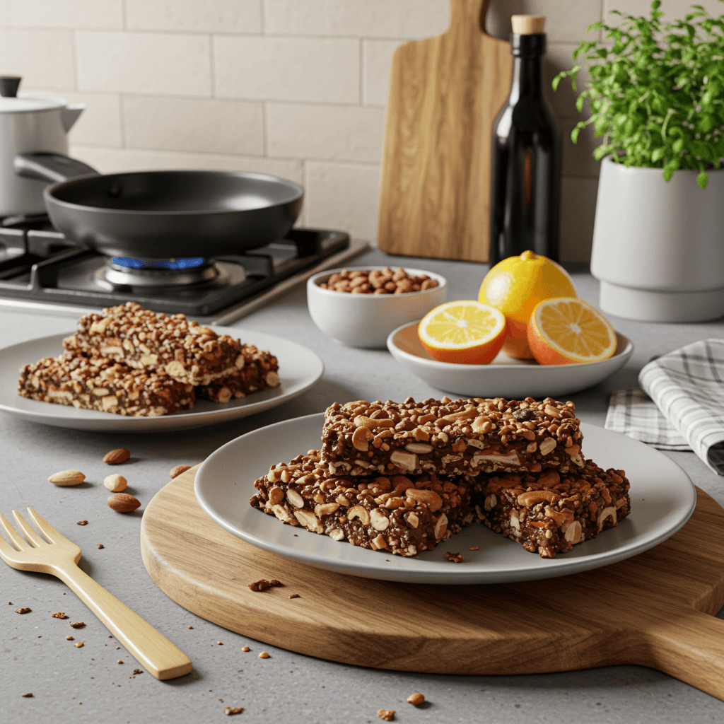 Dark Chocolate Nut and Fruit Snack Bars