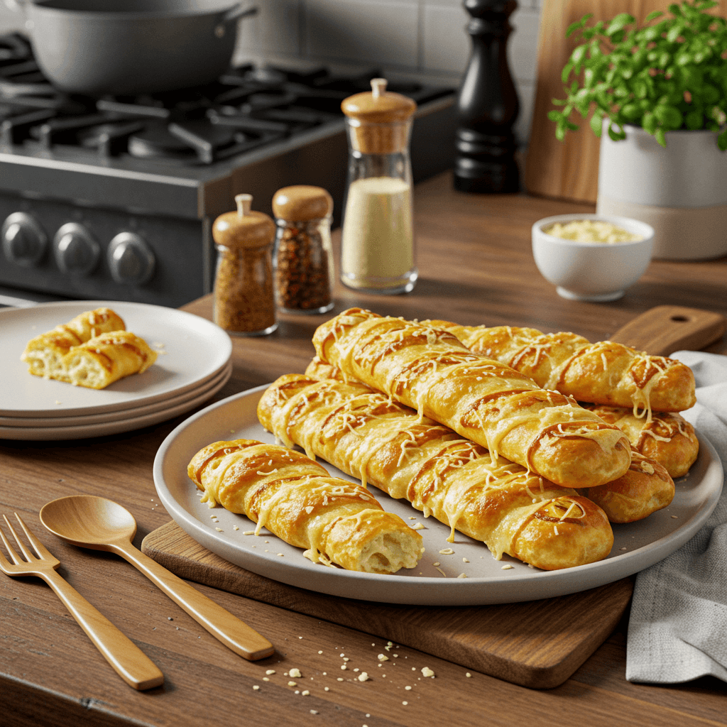 Golden Garlic-Parmesan Breadsticks