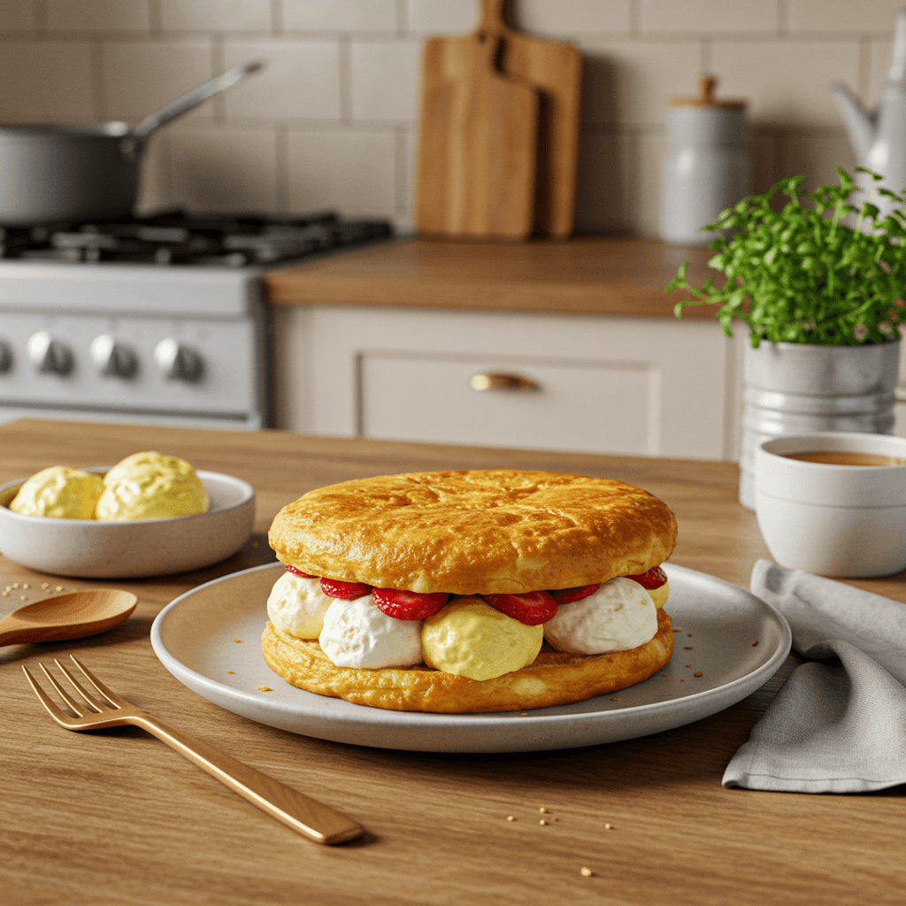 Heavenly Pan-Fried Brioche Gelato Sandwich