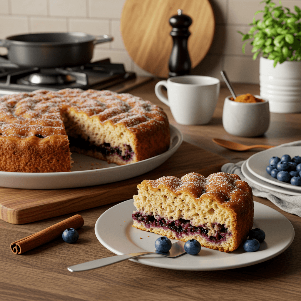 Irresistible Blueberry Cinnamon Cake