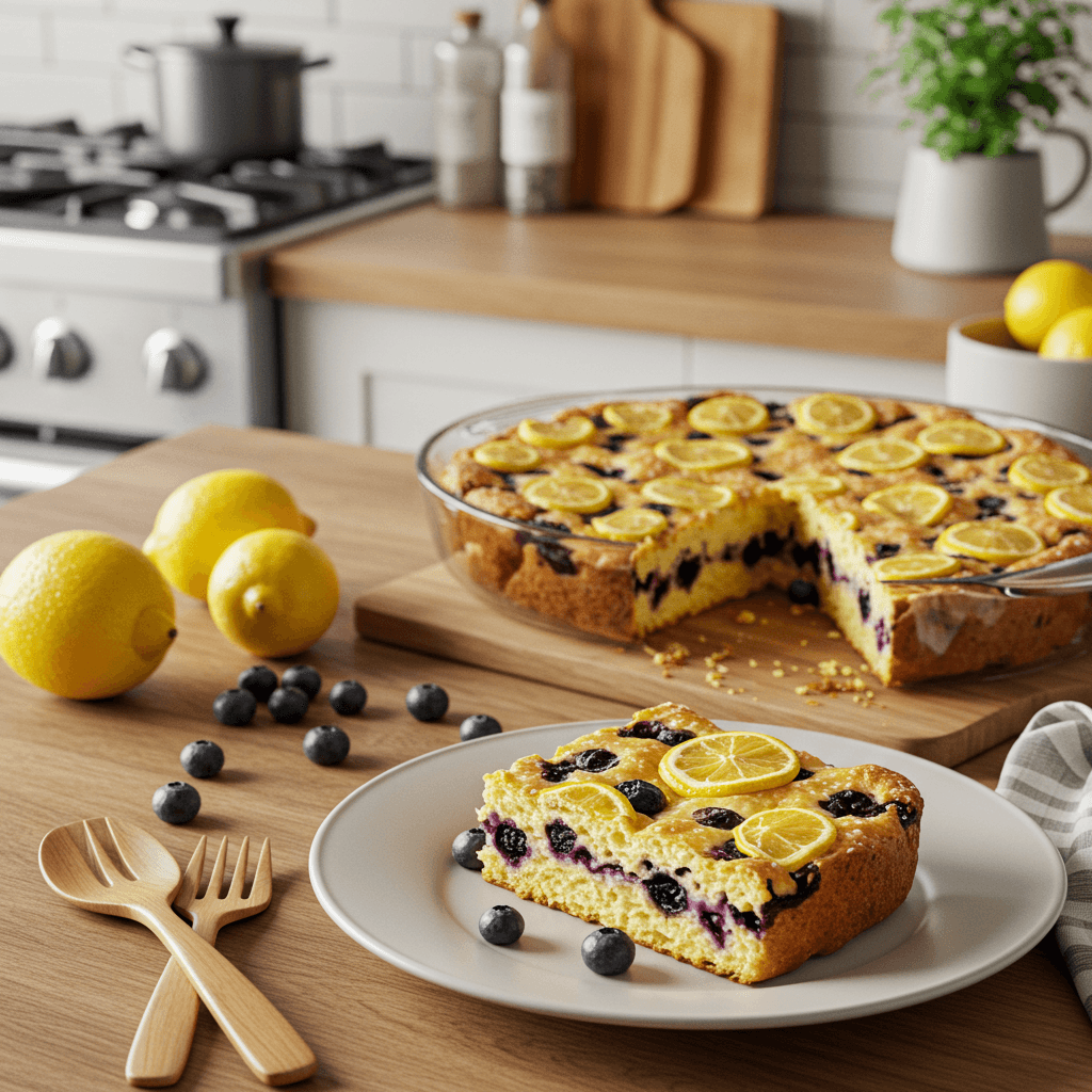 Irresistible Lemon-Blueberry Oven Delight