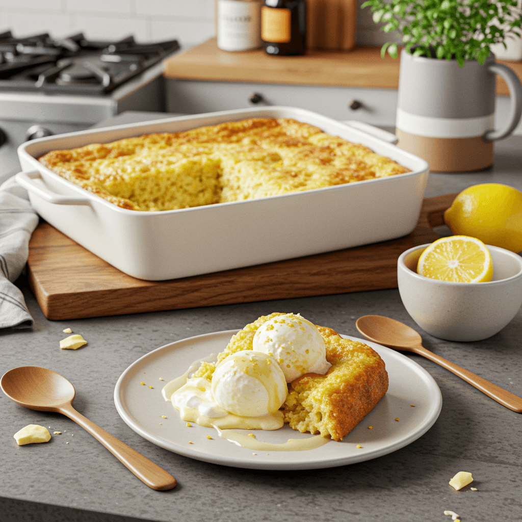 Lemon Delight White Chocolate Baked Sundae