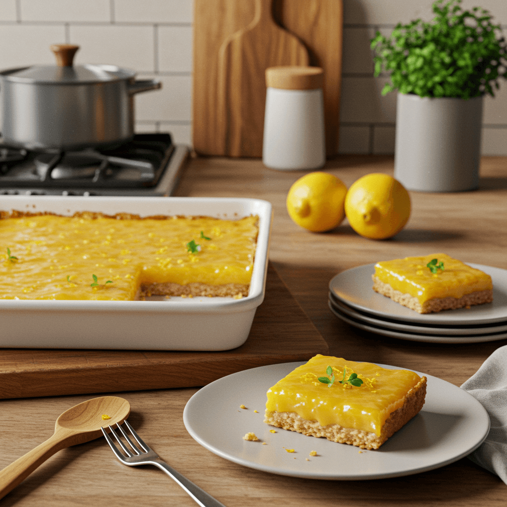 Luscious Lemon Bars with a Buttery Crust