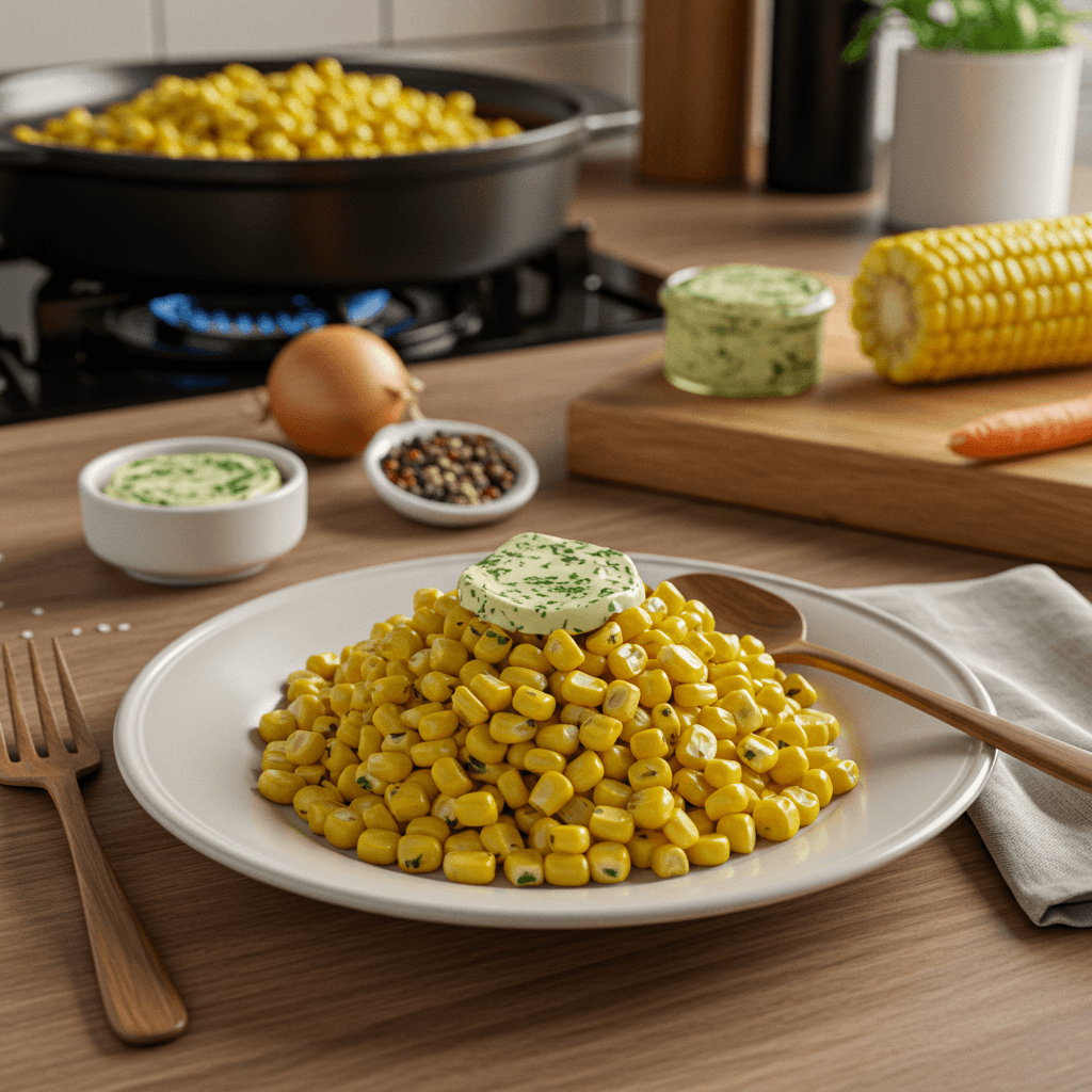 Microwave Corn & Herb Butter Dinner Delight