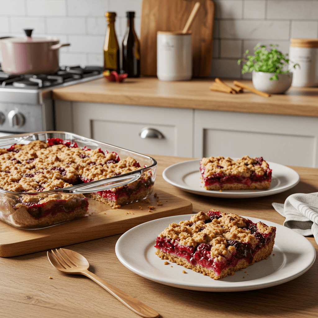 Mouthwatering Mixed Berry Cinnamon Crumble Bars