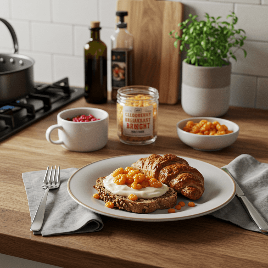 Nordic-Inspired Cloudberry Rye Breakfast Delight