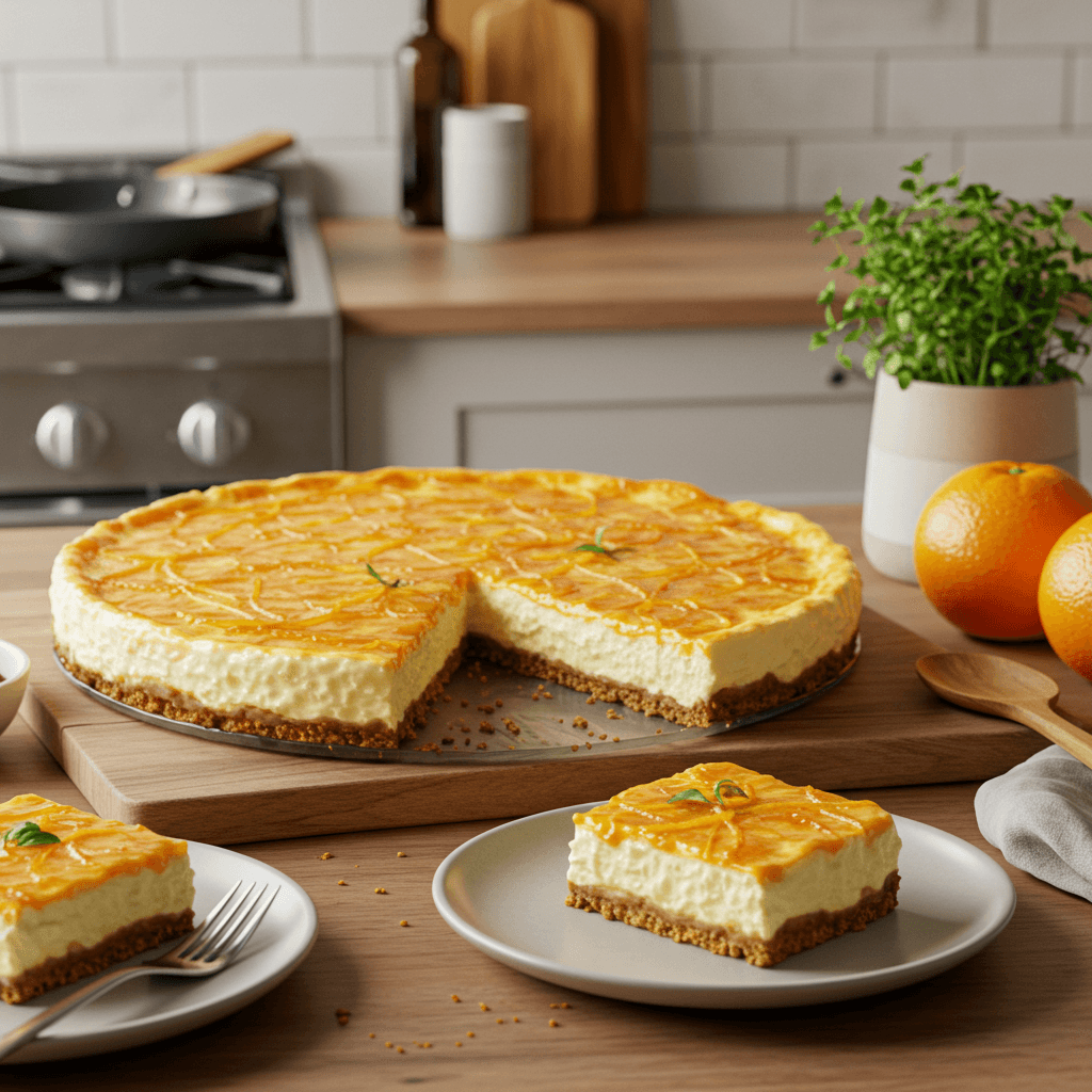 Orange Cream Dream Cheesecake Bars