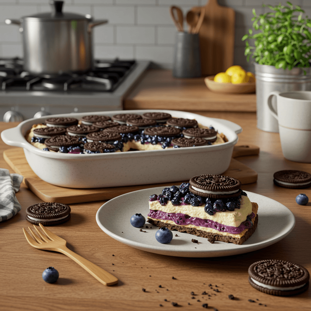 Oreo Blueberry Pie Creme Delight