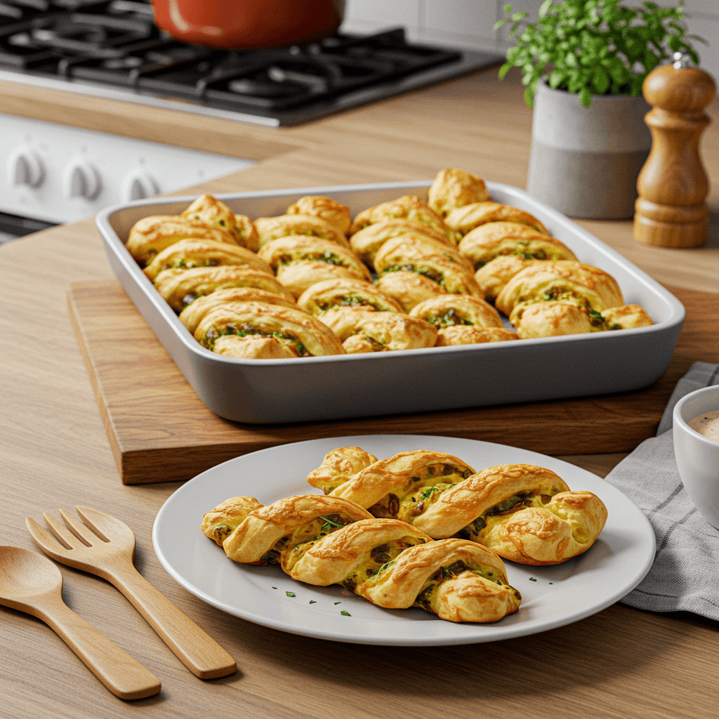 Oven-Baked Cheesy Herb Twists