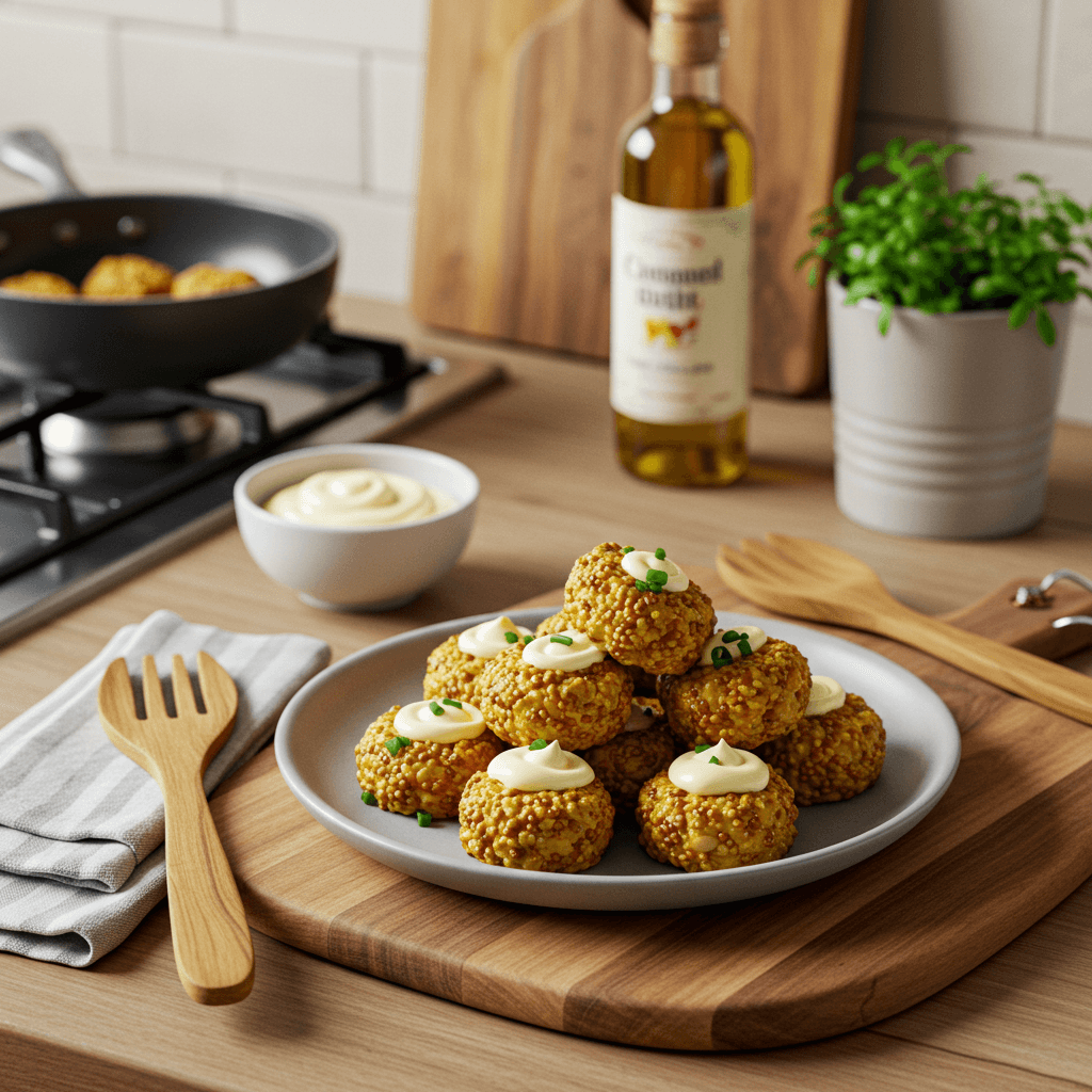 Oven-Roasted Mustard-Mayonnaise Bites