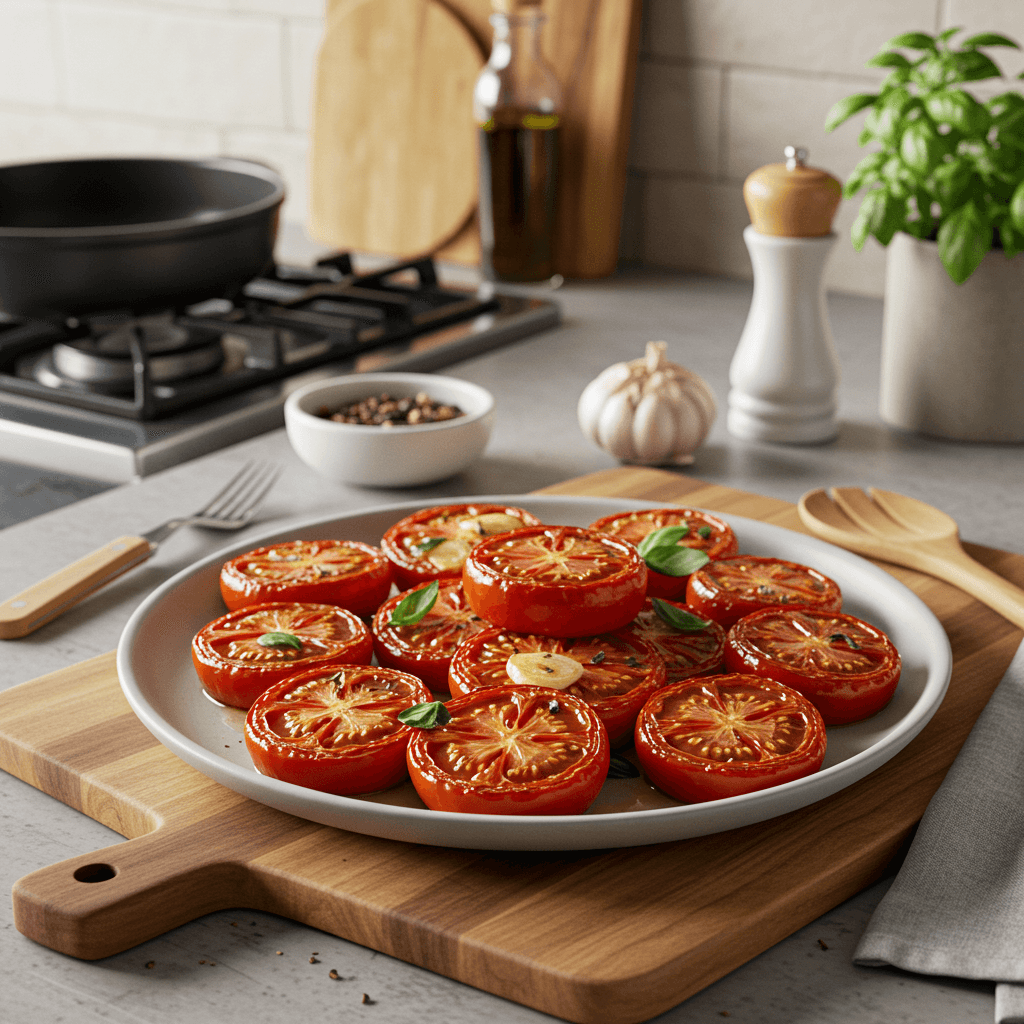 Oven-Roasted Tomato Basil Garlic Delight